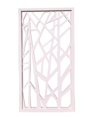 入户玄关屏风隔断镂空雕花板客厅欧式现代PLVC花格装饰简约新中式