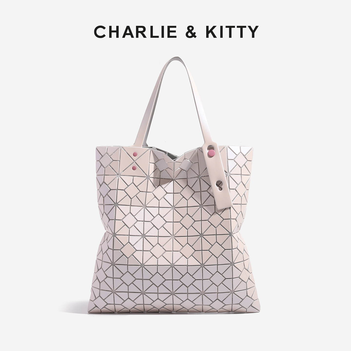 【赵露思同款】CHARLIE&KITTY包包女士2026新款菱格包镭射手提包