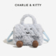 赵露思同款 CHARLIE&KITTY毛绒包包可爱毛茸茸小熊单肩手提包