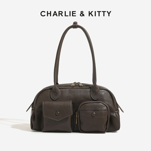 【赵露思同款】CHARLIE&KITTY真皮波士顿包女高级感小众腋下包女