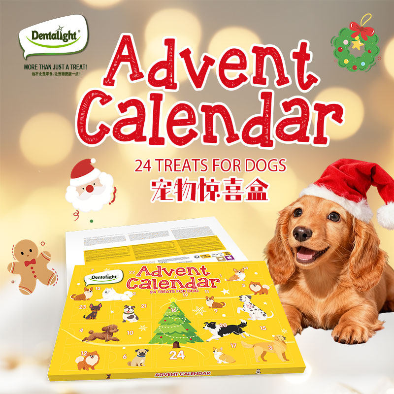 狗狗圣诞惊喜盒大礼包磨牙棒零食