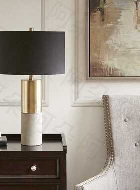 简约现代卧室台灯床头柜灯美式大理石创意别墅样板房客厅温馨T698