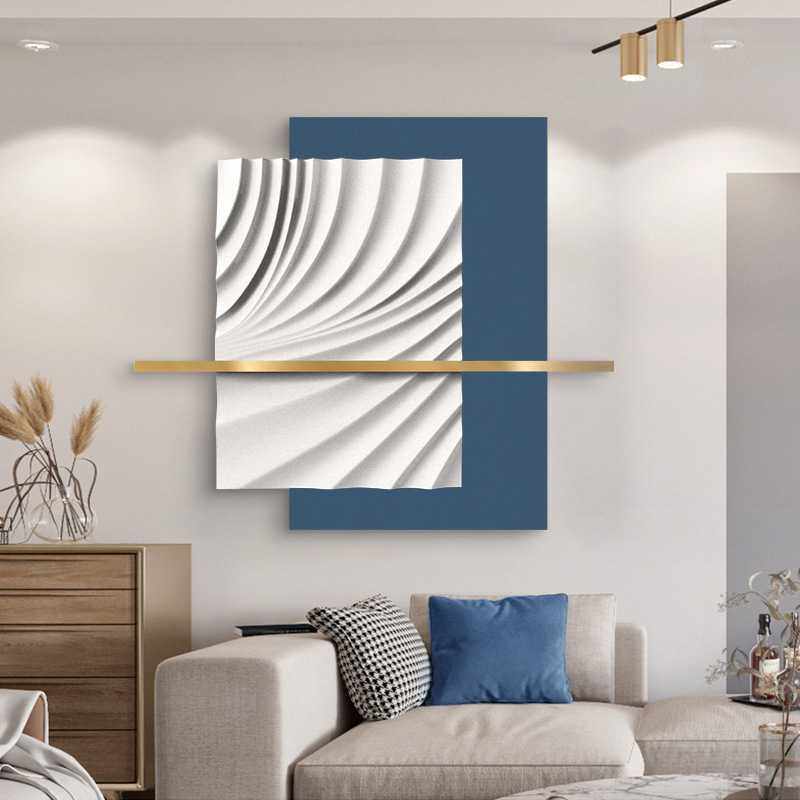 立体浮雕墙面装饰画背景墙客厅沙发壁画玄关走廊挂画现代风