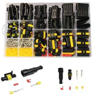 汽车防水连接器708pcs套件HID氙气灯线束插头1 6孔接插件