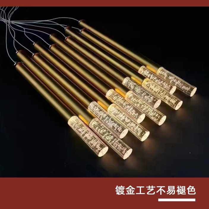 定制婚庆道具10头亚克力发光吊灯婚礼堂火柴装饰灯奥斯卡吊顶串灯
