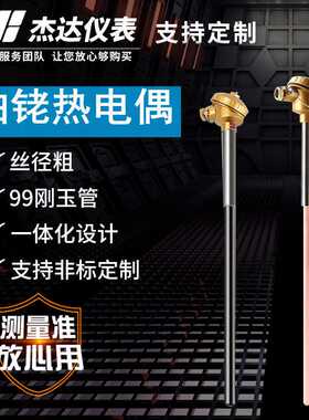 厂家直销S型铂铑热电偶WRP-130/0-1600度高温刚玉温度传感器