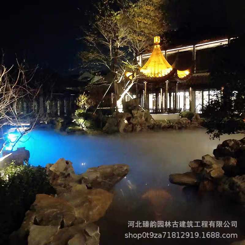 冷雾喷泉雾森全套设备庭院假山造雾造景喷泉景区加湿人工造雾喷厂