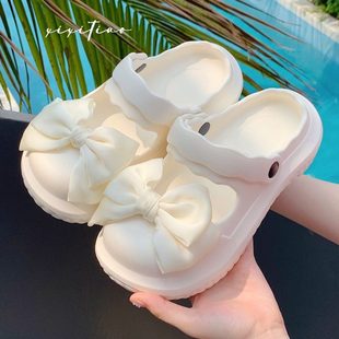 厚底仙女EVA时尚 半拖鞋 沙滩风甜美网红学生防滑凉拖鞋 外穿女夏季