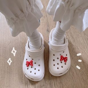 洞洞鞋 休闲懒人 女士平底舒适居家防滑轻便室内夏季 可爱包头凉拖鞋