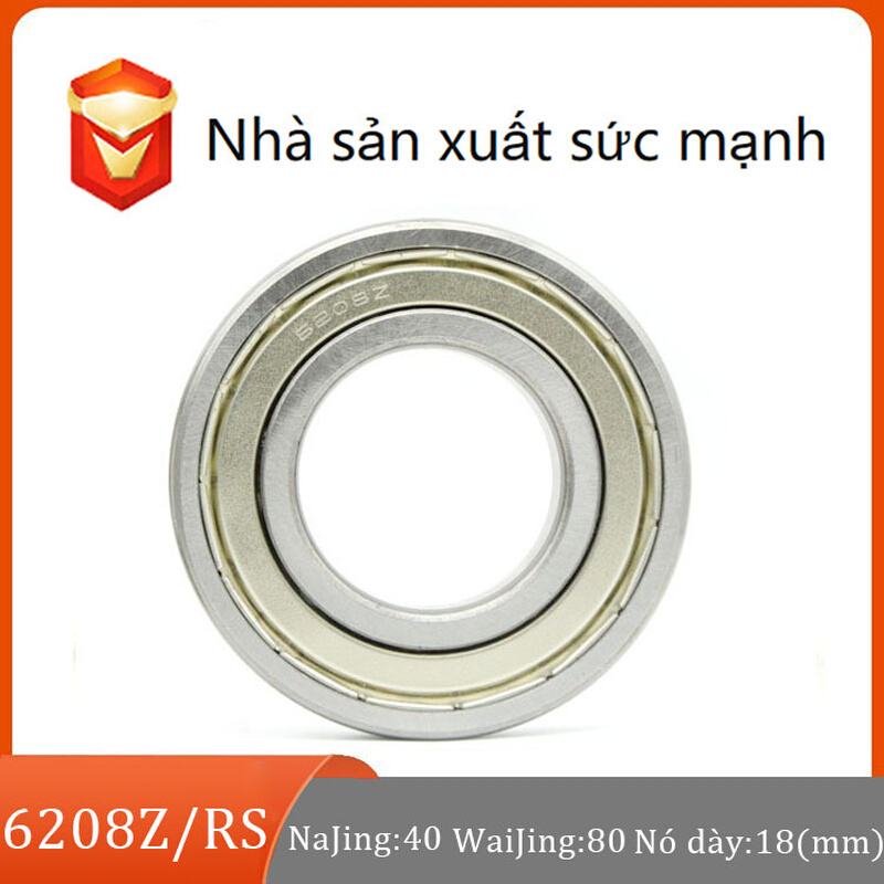 Vòng bi6208 6208Z 6208ZZ 6208RS 6208-2RS 40*80*18 Máy móc