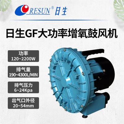 日生GF-120/120C/180C/250/370/750C/750A涡旋式鼓风机鱼池增氧泵