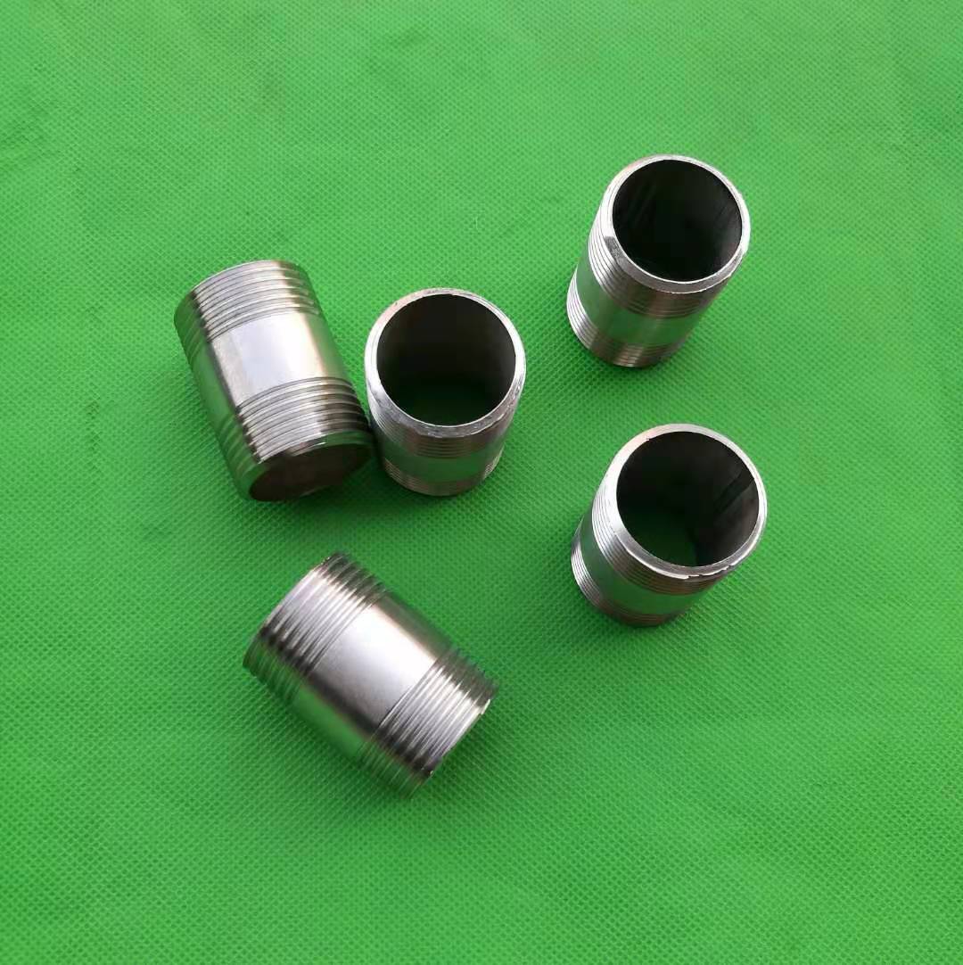 304不锈钢管外丝4分6分1寸DN15 DN20 水管配件焊接外牙接头双头丝