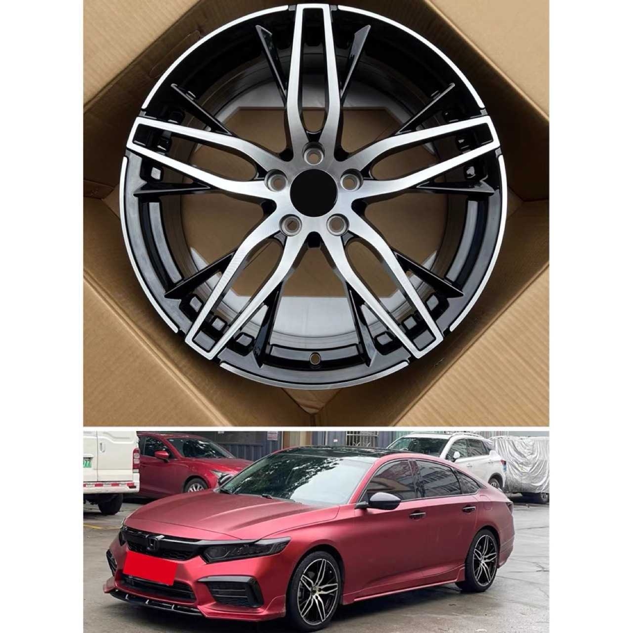 适配雅阁轮毂17 18 19寸旋压 思域改装 英仕派 浩影 奥德赛