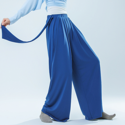 艾舞尔现代舞裤子舞蹈衣服中国舞夏季阔腿裤新款飘逸基训服古典舞