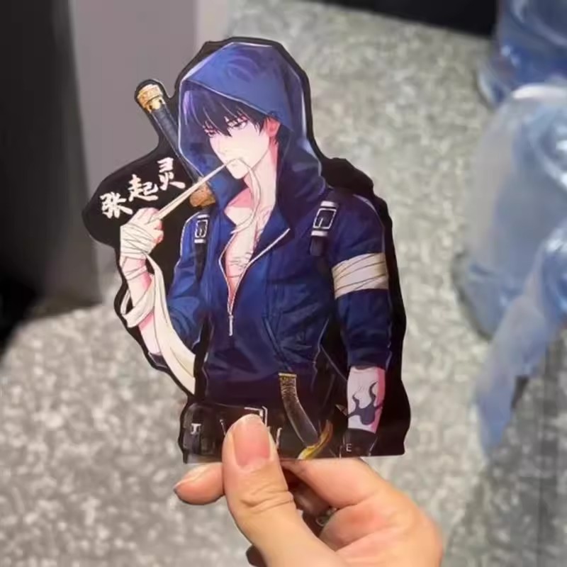 盗墓笔记张起灵3D渐变手机贴纸
