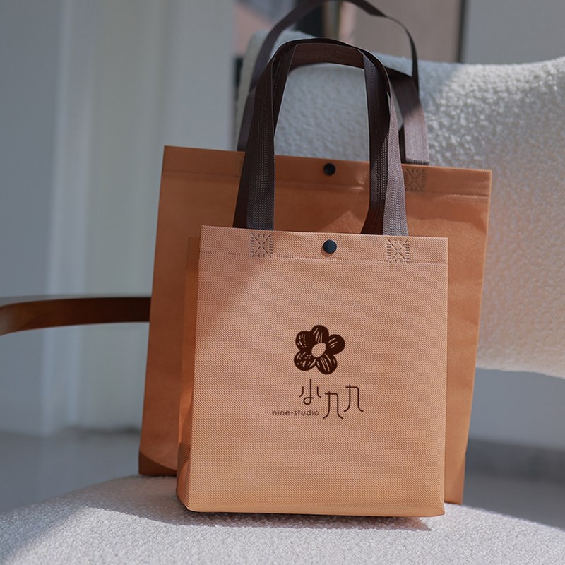 服装店手b提袋无纺布购物袋广告袋包装袋子印logo环保印刷帆布袋