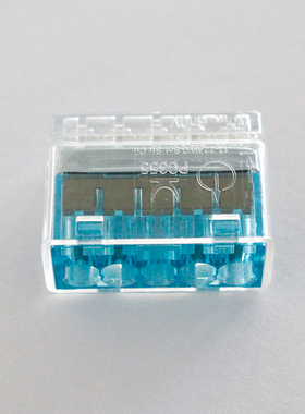 PC355电线连接器金笔插入式接线头接线端子排5孔硬导线快速接头铜