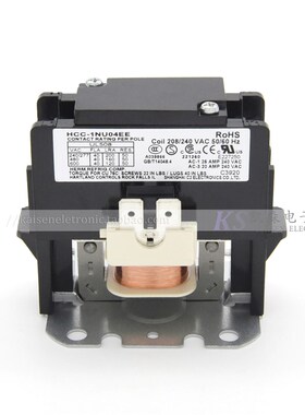 208V-240V 40A大负载 HCC-1NU04EE 空气能热泵单相一极交流接触器
