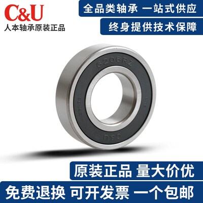 人本高速电机轴承6206 6207 6208 6209 6210 6211 6212 6213RZ C3