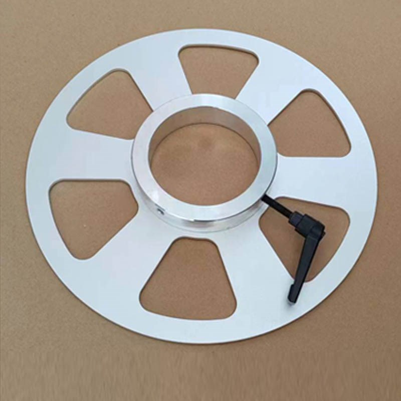 气涨轴挡料卡盘 3寸气胀轴配件铝合金夹料板磁粉挡圈模切夹紧锁头