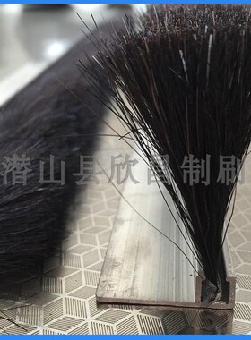 防静电毛刷条耐摩擦马毛条刷猪鬃毛刷条棕毛刷旋转门底密封毛刷