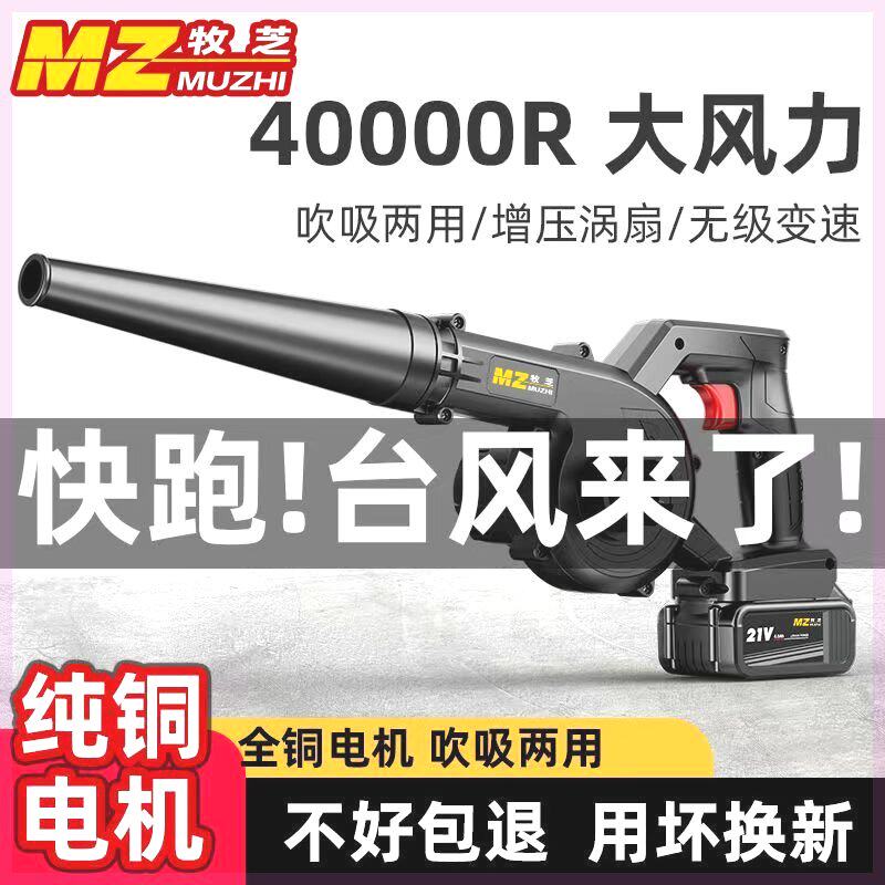 锂电吹风机工地清灰大功率强风吹灰机充电式鼓风机家用无线除尘器