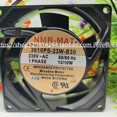 全新NMB风机 3610PS-22T/12T/20T/10T/23T/W-B30交流铝框散热风扇