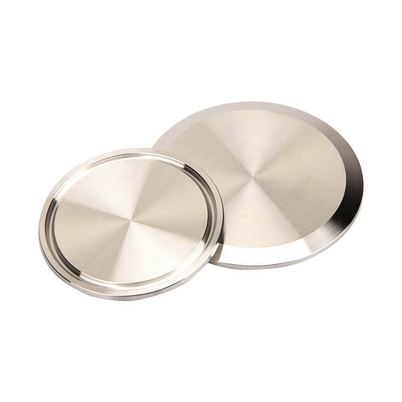 316L不锈钢快装盲板304卫生级快速卡箍快开堵片快接法兰卡盘闷板