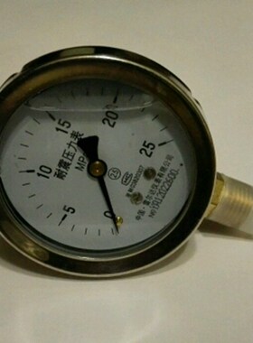 yn-60 0-25mpa 雷尔达仪表 耐震压力表 直径68mm M14*1.5