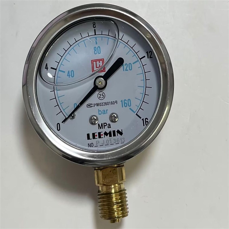 lh leemin 油压机液压油压力表 防震液抗振压力表 0-160bar 16mpa