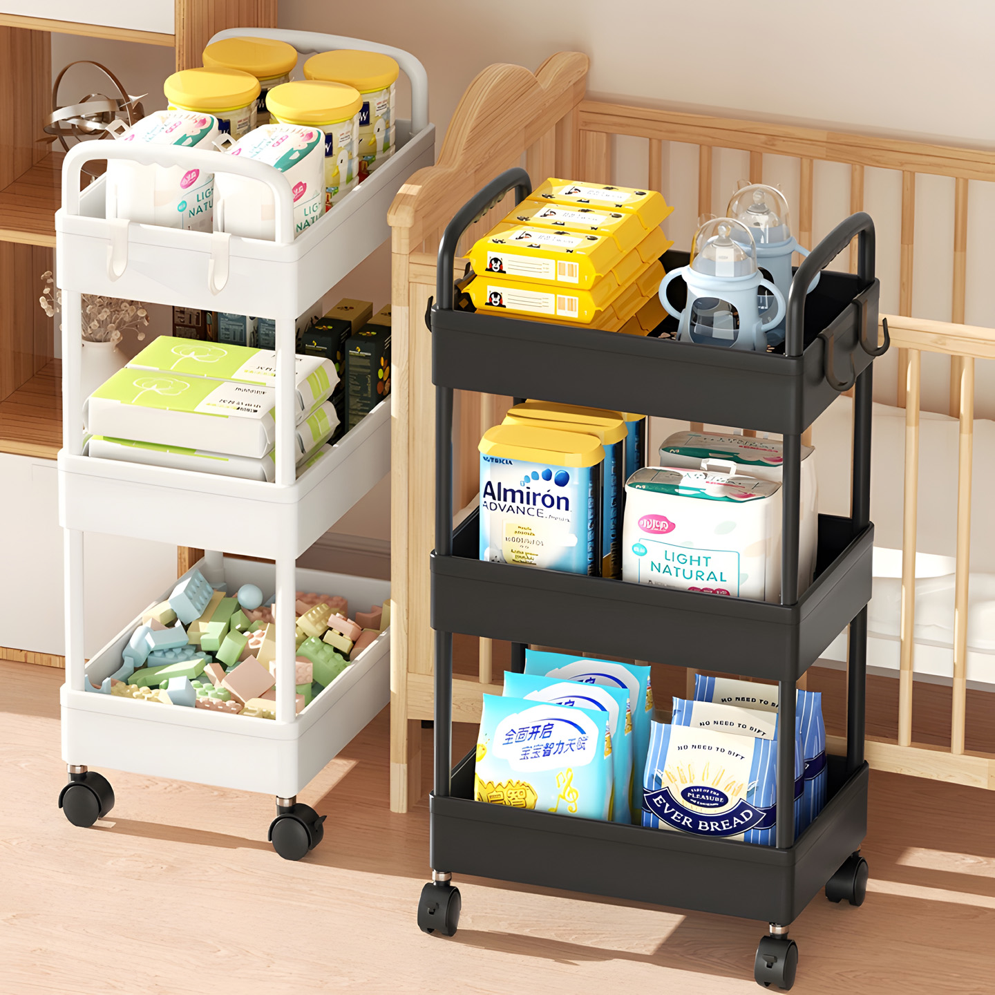 厨房置物架落地多层多功能