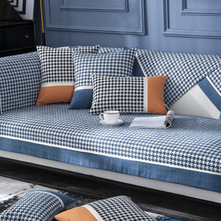 沙发垫北欧简约防滑布艺四季通用真皮实木全包万能套罩巾全盖定做