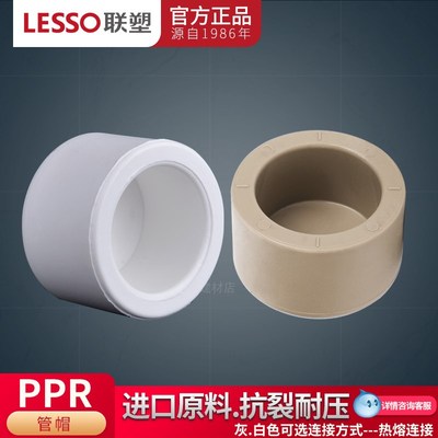 广东联塑PPR管帽堵头20 25 32 40 50 63 4分6分1寸热熔水管配件