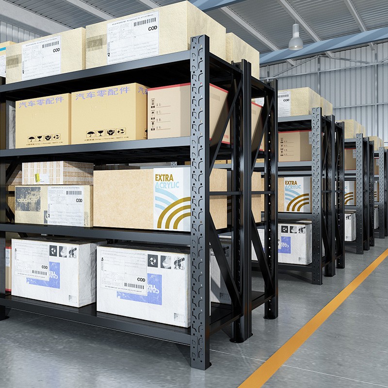 仓库货架靠墙重型多层工业置物架承重杂物间超市加厚置物架储藏室
