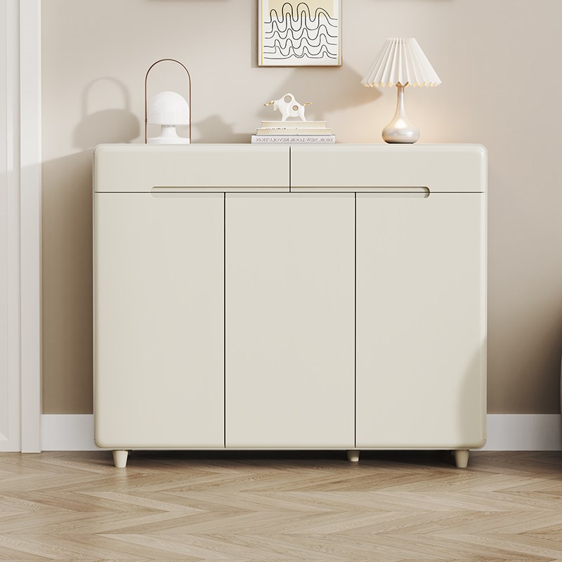 法式奶油风入户客厅鞋柜家用进门口大容量玄关收纳柜现代简约隔断