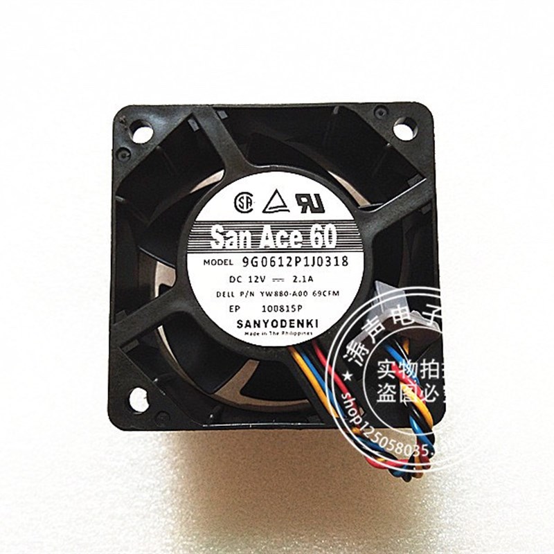 三洋 9G0612P1J0318 12V 2.1A 6038 6CM厘米 变频器机箱散热风扇