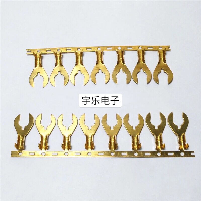 UT8.2螃蟹脚连带端子 U型端子8.2横模接线端子 2000只 0.5厚