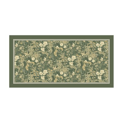 薇洛庄园美式田园风桌垫防t水防油书桌台面保护垫长条皮革餐桌桌