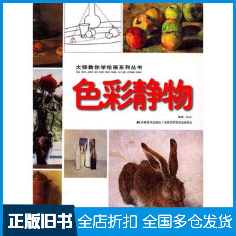 正版旧书色彩静物大师教你学绘画系列丛书孙冰编著吉林美术出版社9787538644036
