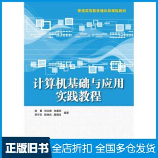 【正版旧书】计算机基础与应用实践教程杨毅刘立君张春芳梁宁玉姚晓杰著中国水利水电出版社9787517096221