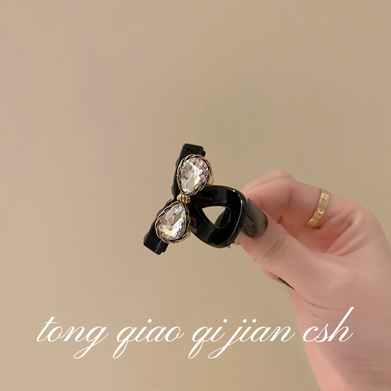 气质优雅侧边刘海小抓夹新款