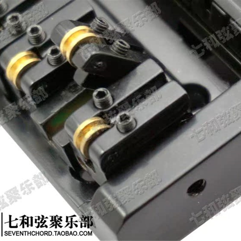 无头电吉他琴桥 拉弦板 电吉他无头弦桥下驹 可拆卸滚珠弦码W01