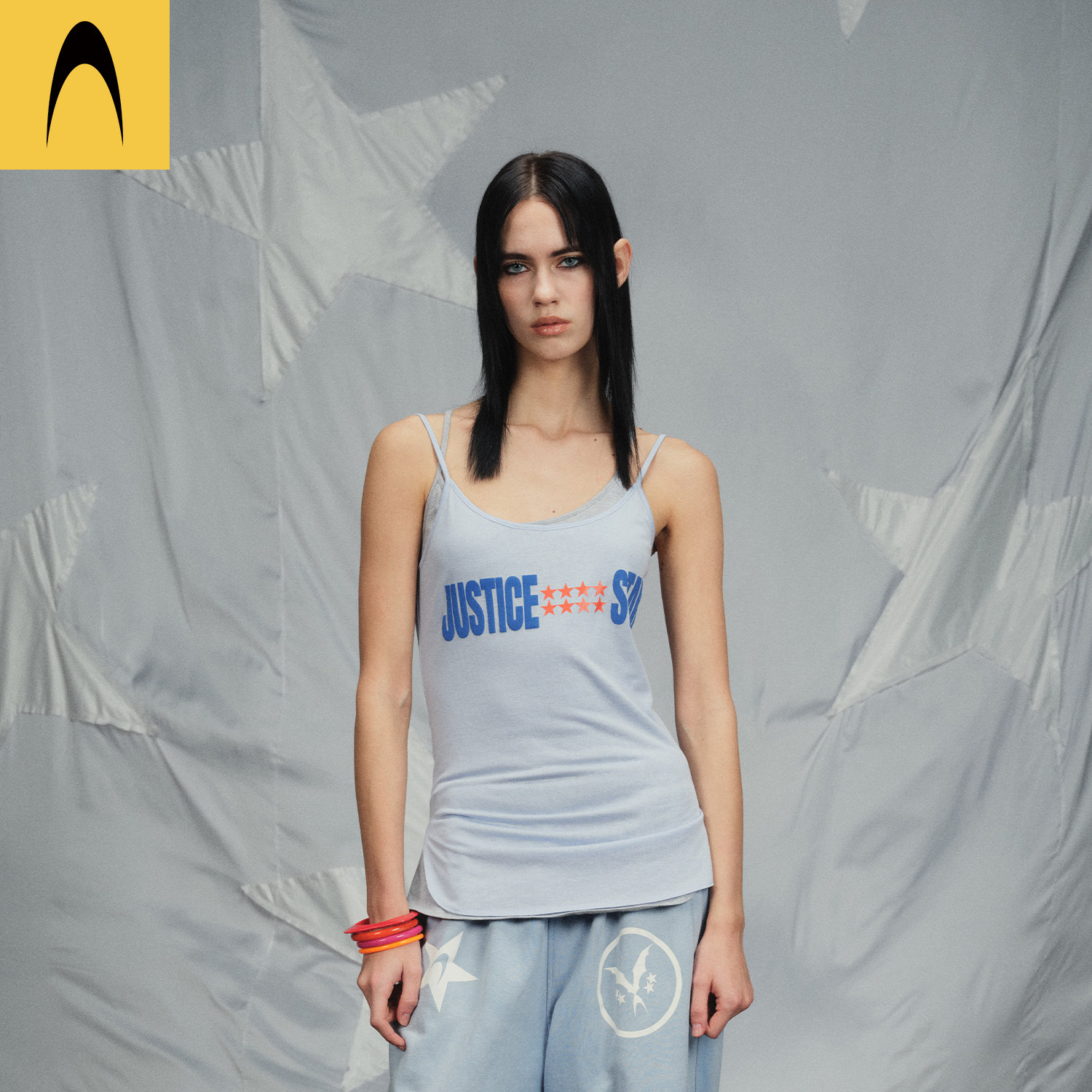Anomalies Department真两件叠穿撞色吊带背心上衣女装新品26夏
