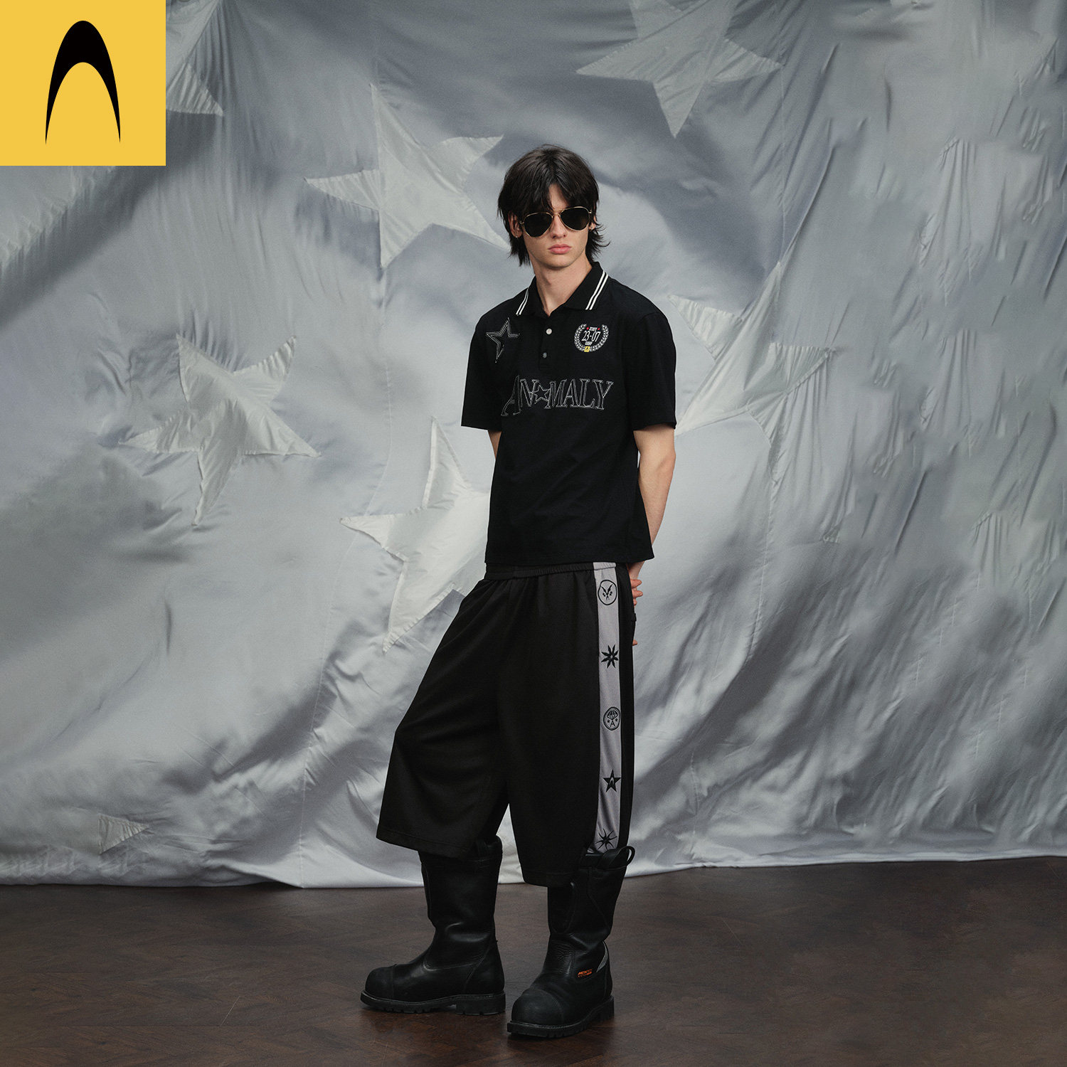 Anomalies Department翻腰运动七分裤休闲宽松短裤男女款新品26春