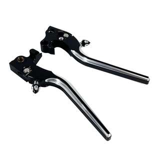 适用哈雷XL883 1200 X48刹车拉杆牛角离合手把 可调节2004-2024年