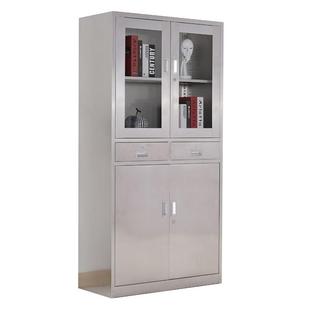 不锈钢文件柜中二斗西药柜员工资料柜带抽屉医院药品存放柜无菌柜