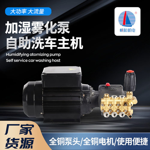 2.2kw自助洗车机主机 耐压100kg加湿雾化泵喷雾主机电机泵头组合