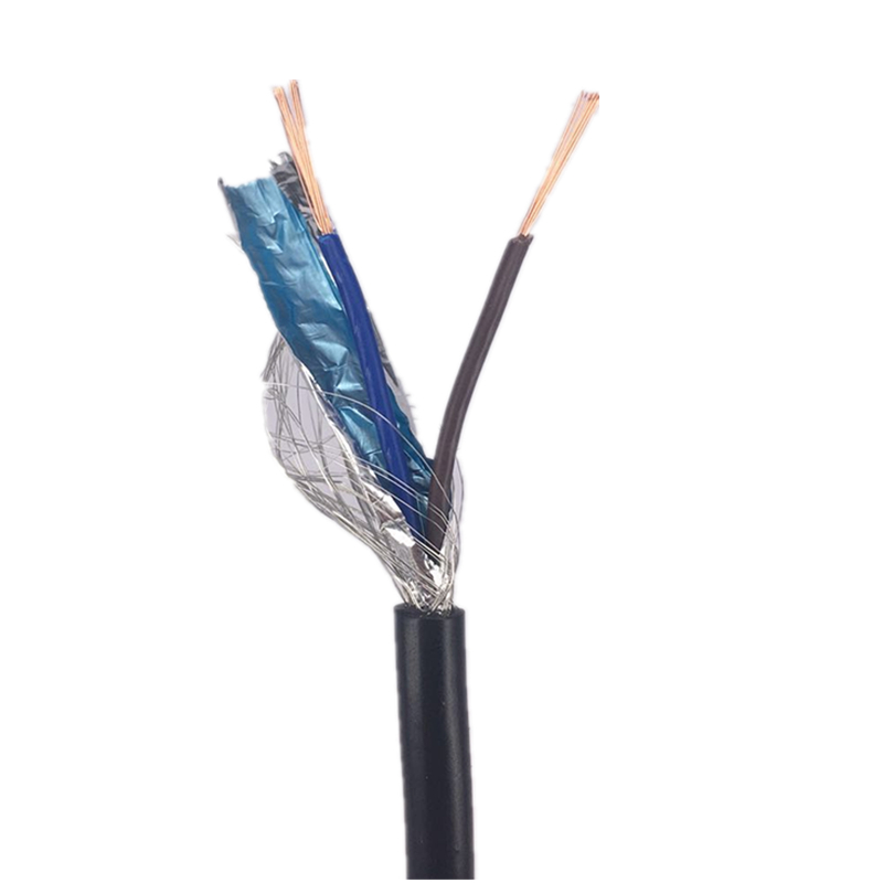 金鹏宇电缆屏蔽线RVVP2芯0.3/0.5/0.75/1平方信号线控制线