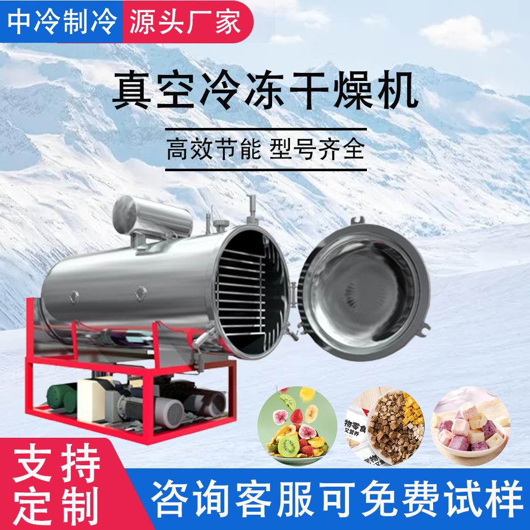 快速锁鲜食品冻干机多物料真空冷冻干燥机药材虫草石斛冻干设备