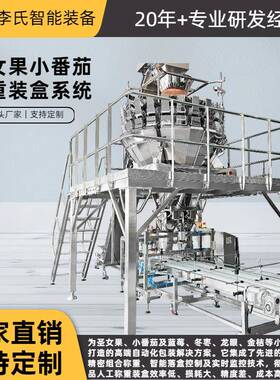 厂家直销全自动圣女果称重装盒系统24头组合秤精度高可定制